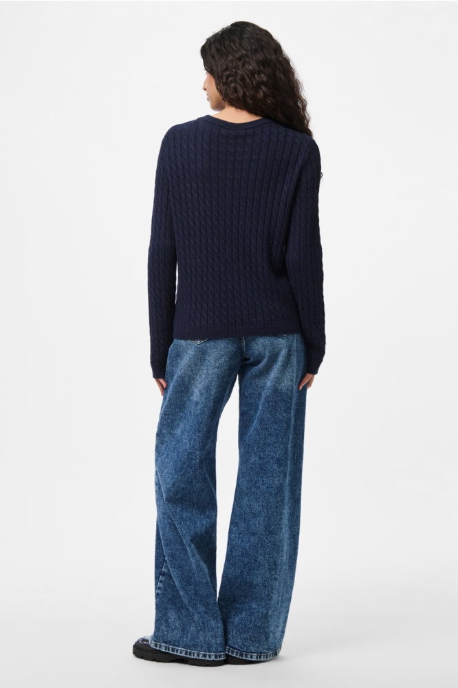 PCFIA LS CABLE KNIT NOOS BC 17158899 MARITIME BLUE